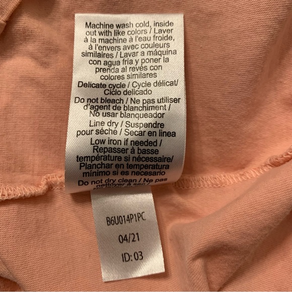 Psycho Bunny Men’s Classic Crew Neck Short Sleeve Tee Peach Coral XS Sz 3 Unisex - Picture 10 of 14